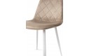 СТІЛЕЦЬ ЕМБЕР-L (Білий/велюр бежевий)