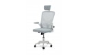 Стілець комп'ютерний Тонус (білий/світло-сірий)